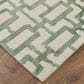 Feizy Lorrain 3"6" x 5"6" Green and Ivory Area Rug, , large