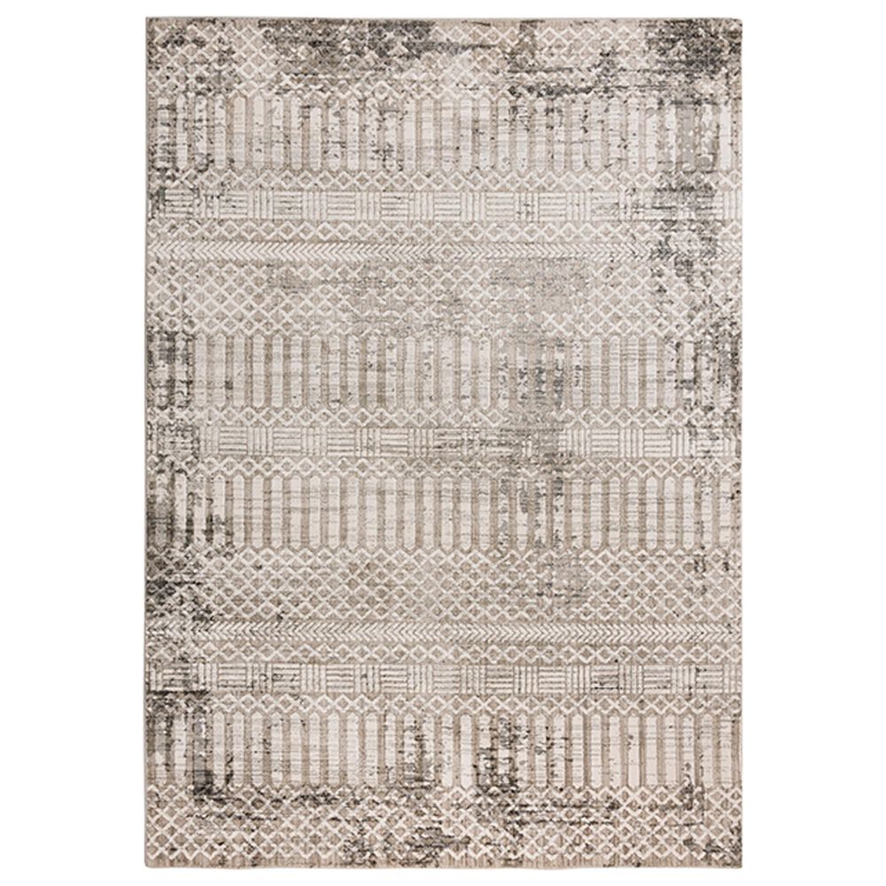 RIZZY Calabria 5"3" x 7"6" Neutral and Brown Area Rug, , large