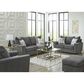 Ashley Stairatt Stationary Sofa and Loveseat Set in Gravel, , large