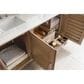 James Martin Vanities Portland 60" Double Bathroom Vanity in Whitewashed Walnut with 3 cm Arctic Fall Solid Surface Top and Rectangular Sinks, , large