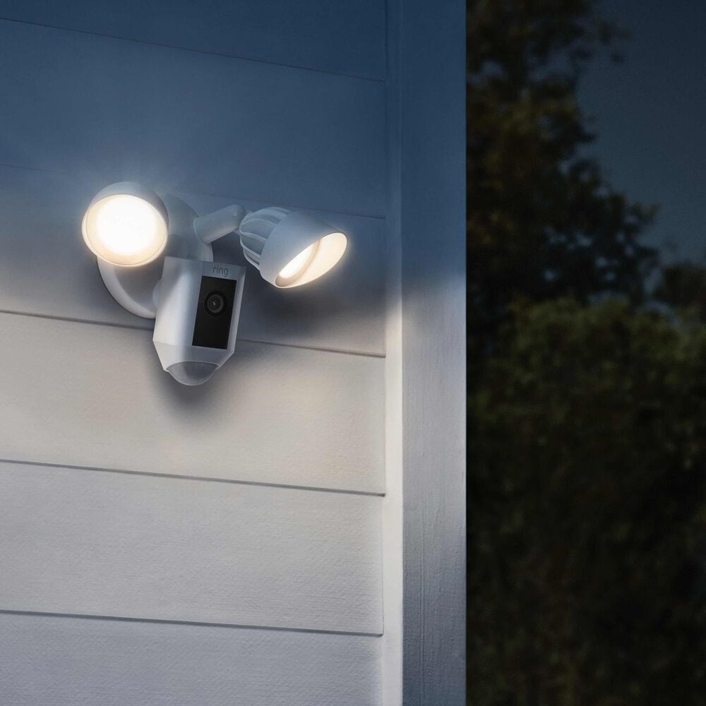 Ring Floodlight Cam Wired Plus and Chime Pro in White, , large