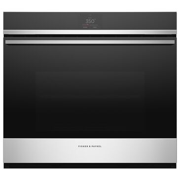 Fisher and Paykel 30" Electric Single Wall Oven with Electronic Touch Control in Black and Stainless Steel, , large