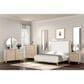 Furniture of America Candra Queen Upholstered Panel Bed in Natural Oak, , large