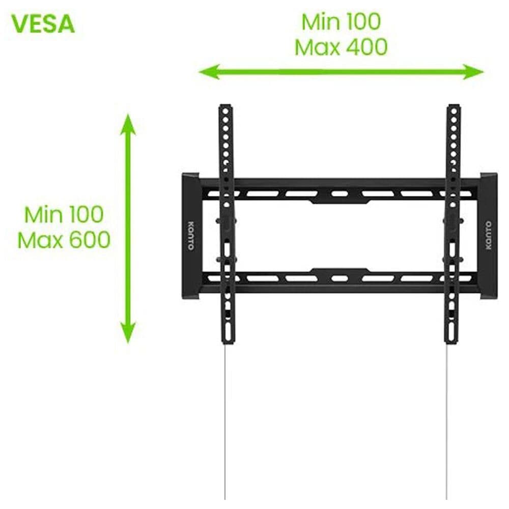 Kanto Low Profile Portrait TV Wall Mount for 40" - 90" TVs in Black, , large