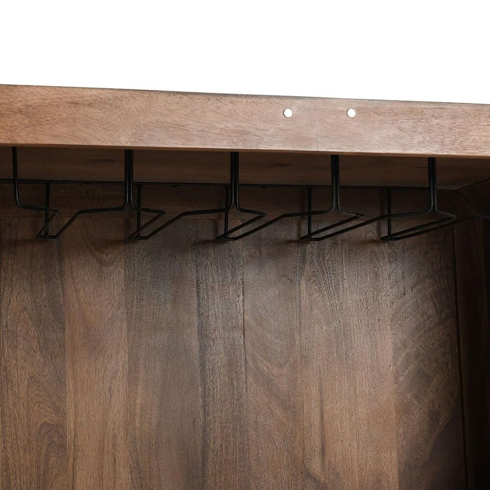 Classic Home Holmes Bar Cabinet in Artisan Brown, , large