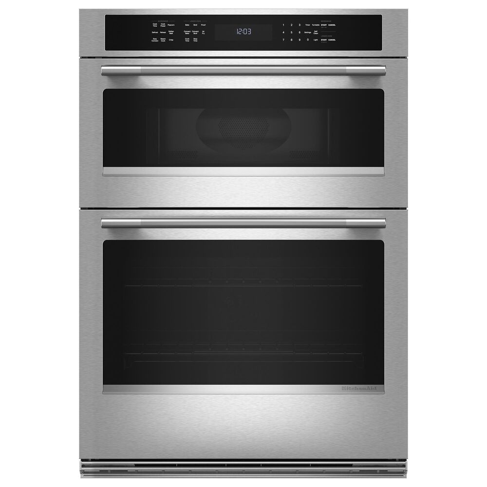 KitchenAid 27" Smart Combination Microwave Wall Oven in PrintShield Stainless, , large
