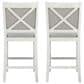 Linon Home Decor Mckoy Counter Stool in White (Set of 2), , large