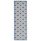 Nourison Aloha ALH26 2"3" x 8" Blue and Grey Indoor/Outdoor Runner, , large