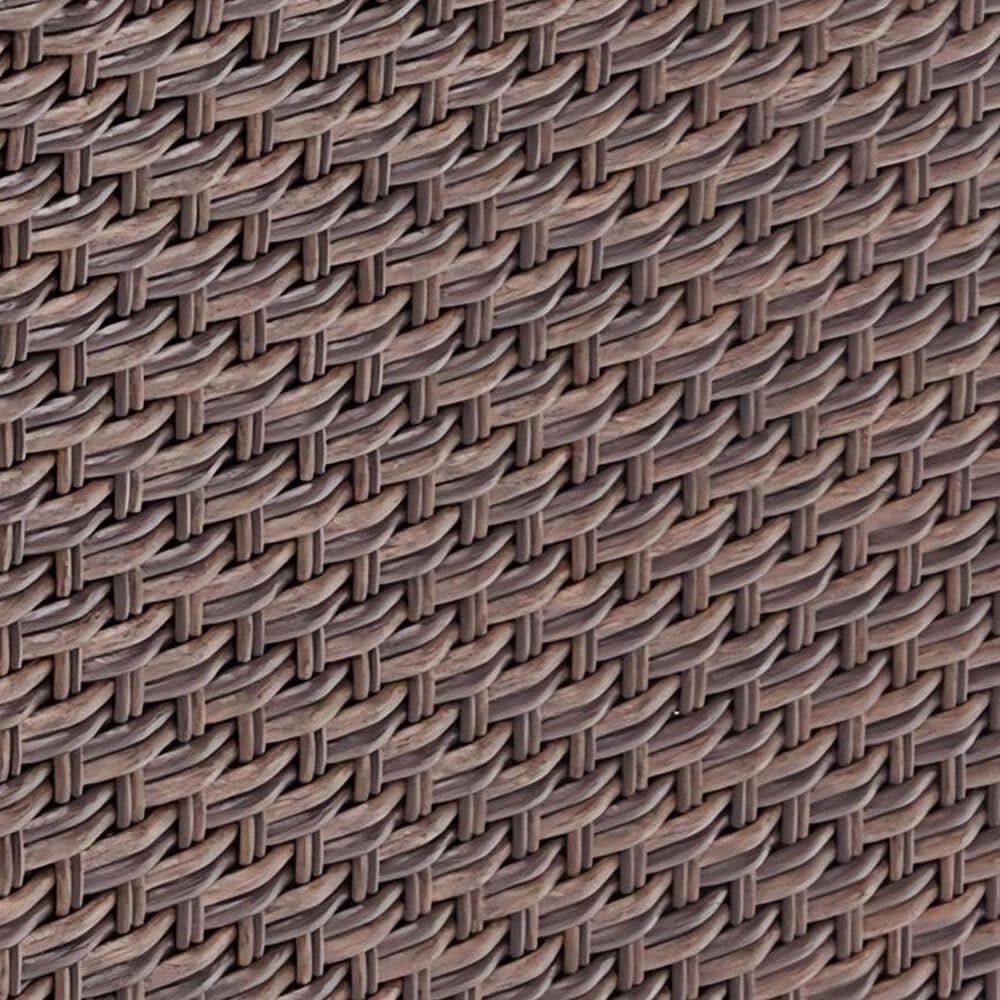 Sunwell Garden Patio Swivel Glider Chair with Brown Frame and Rolled Armrests in Navy (Set of 2), , large