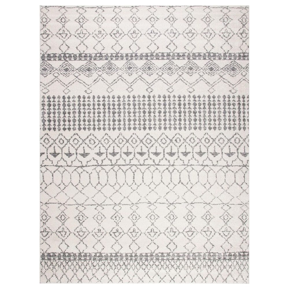 Safavieh Tulum 9" x 12" Ivory and Grey Area Rug, , large