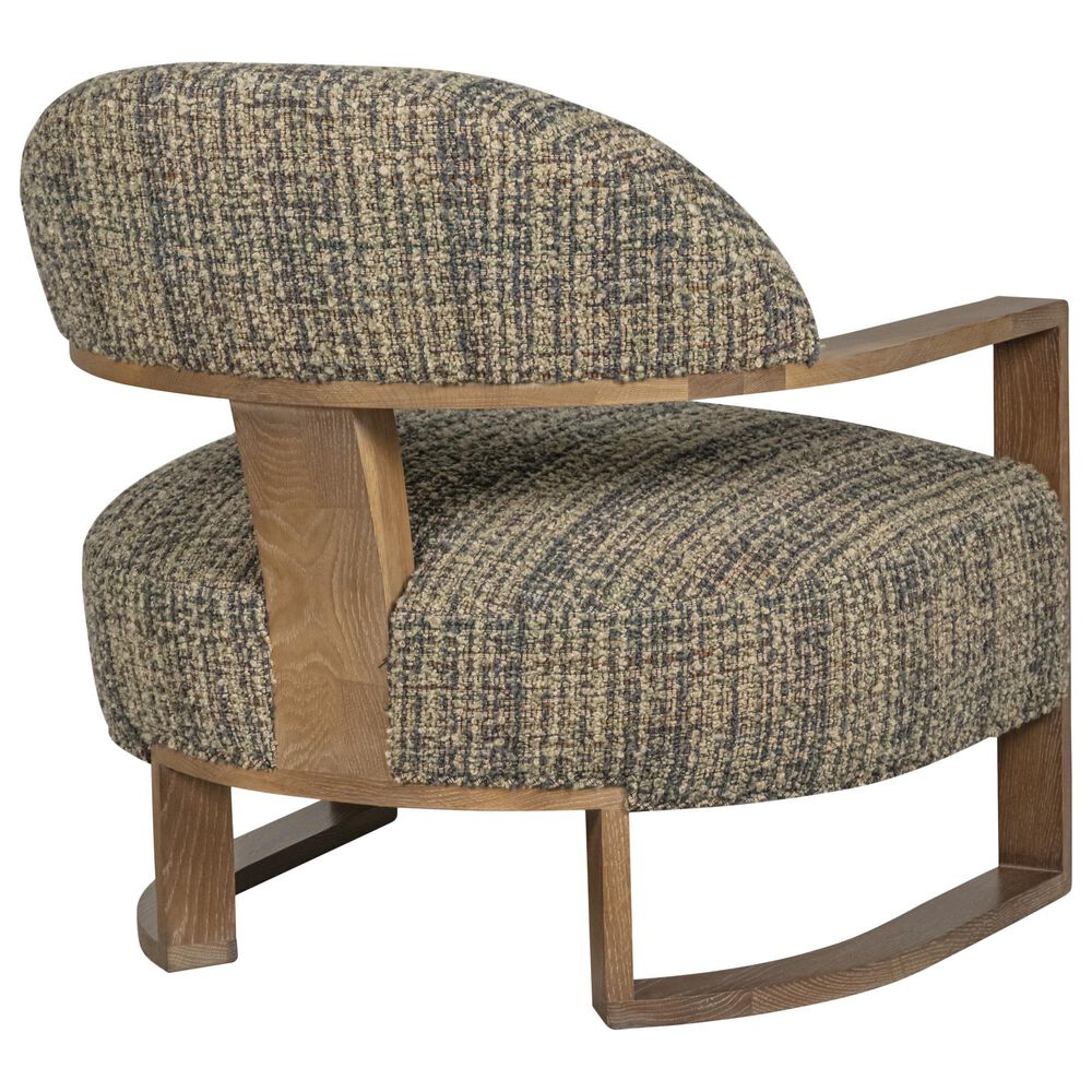 Century Leer Accent Chair in Multicolor and Green, , large