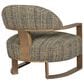 Century Leer Accent Chair in Multicolor and Green, , large