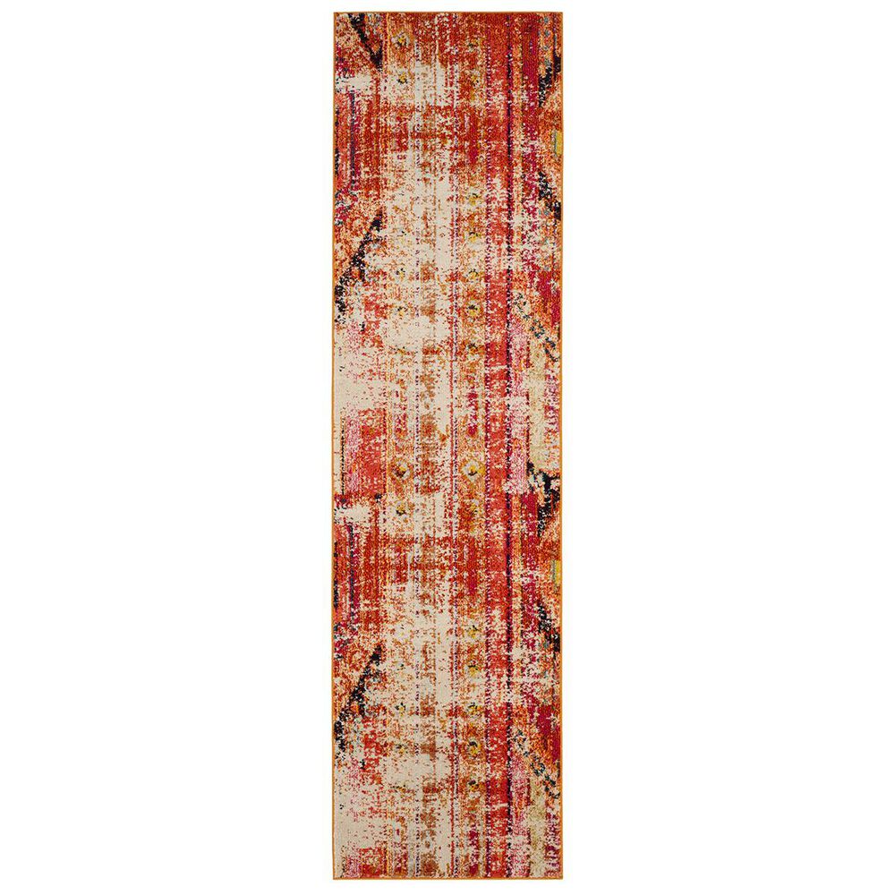 Safavieh Monaco MNC222H-28 2&#39;2&quot; x 8&#39; Orange/Multi Runner, , large