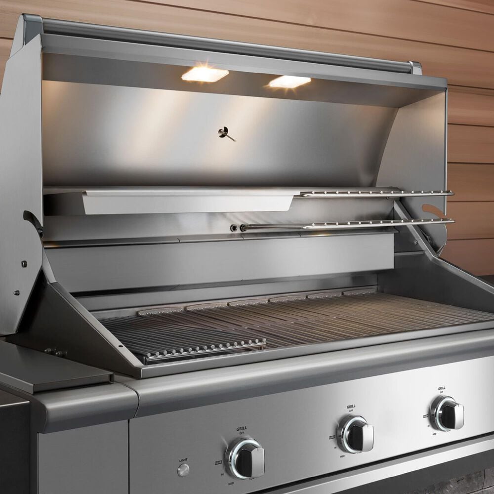 DCS Series 9 48&quot; Built-In Natural Gas Grill with Charcoal Tray in Stainless steel, , large