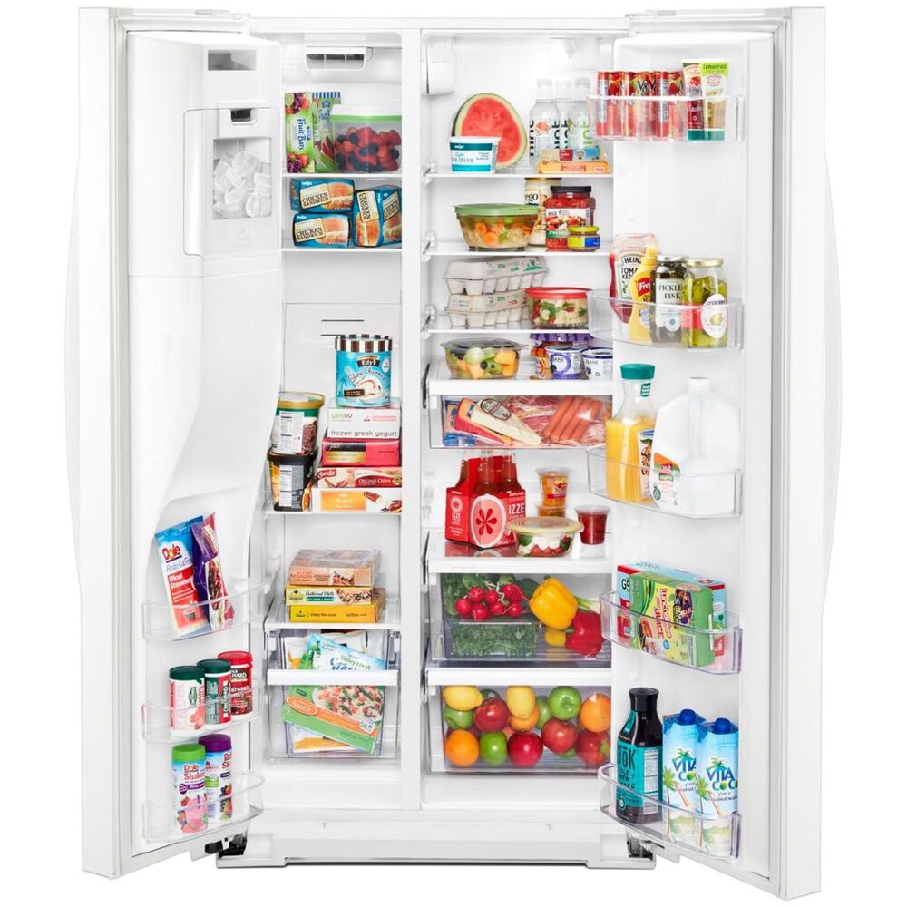 Whirlpool 21 Cu. Ft. 36&quot; Wide Counter Depth Side-by-Side Refrigerator in White, , large