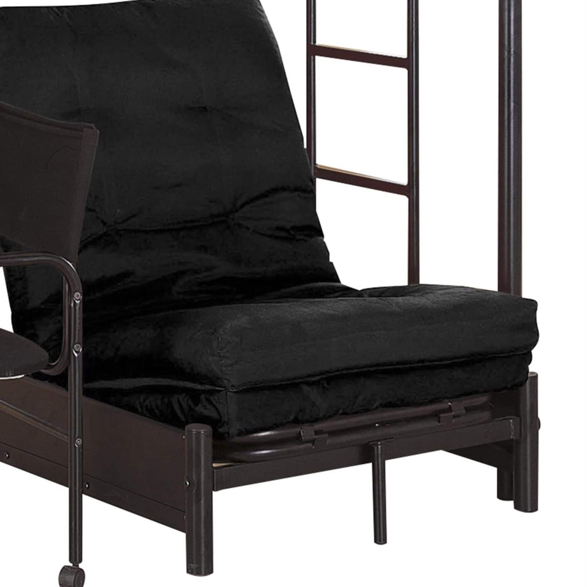 Pacific Landing Twin Desk Loft Bed with Futon Chair and Pad NFM