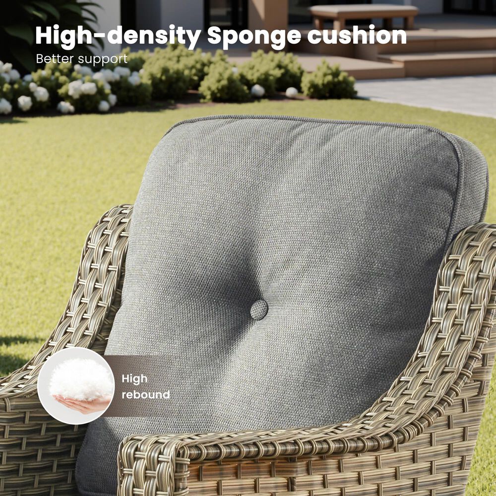 HOMLUX 5-Piece Outdoor Furniture Set in Dark Gray, , large