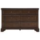Ashley Trellington 6-Drawer Dresser in Warm Brown Cherry, , large