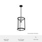 Hunter Astwood 1-Light Pendant in Matte Black, , large