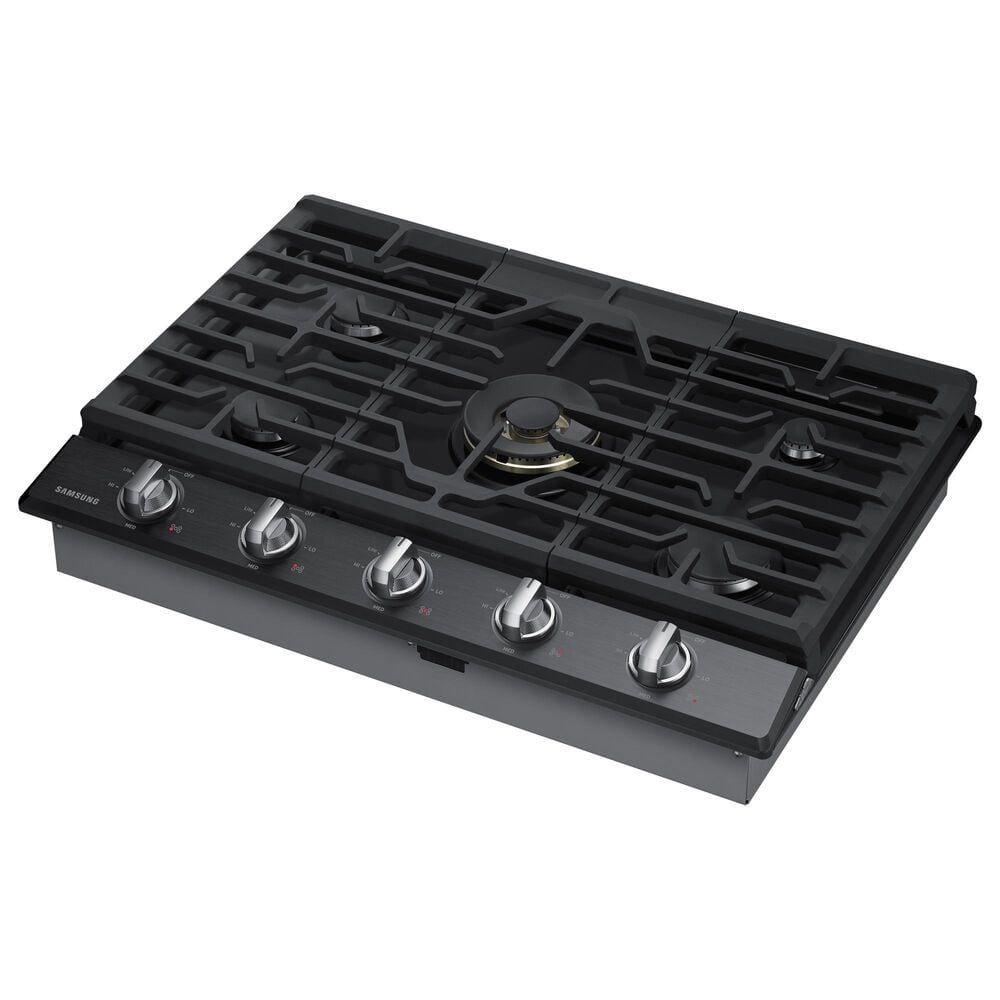 Samsung 2-Piece Kitchen Package with Stainless Steel 30&quot; Built-In Double Wall Oven and Black Stainless Steel 36&quot; Gas Cooktop, , large