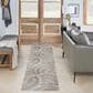 Nourison Astra Machine Washable 2"2" x 8" Ivory and Multicolor Runner, , large