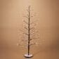 The Gerson Company 4" Electric UL Lighted Snowy Tree with 100 LED Lights in Brown, , large