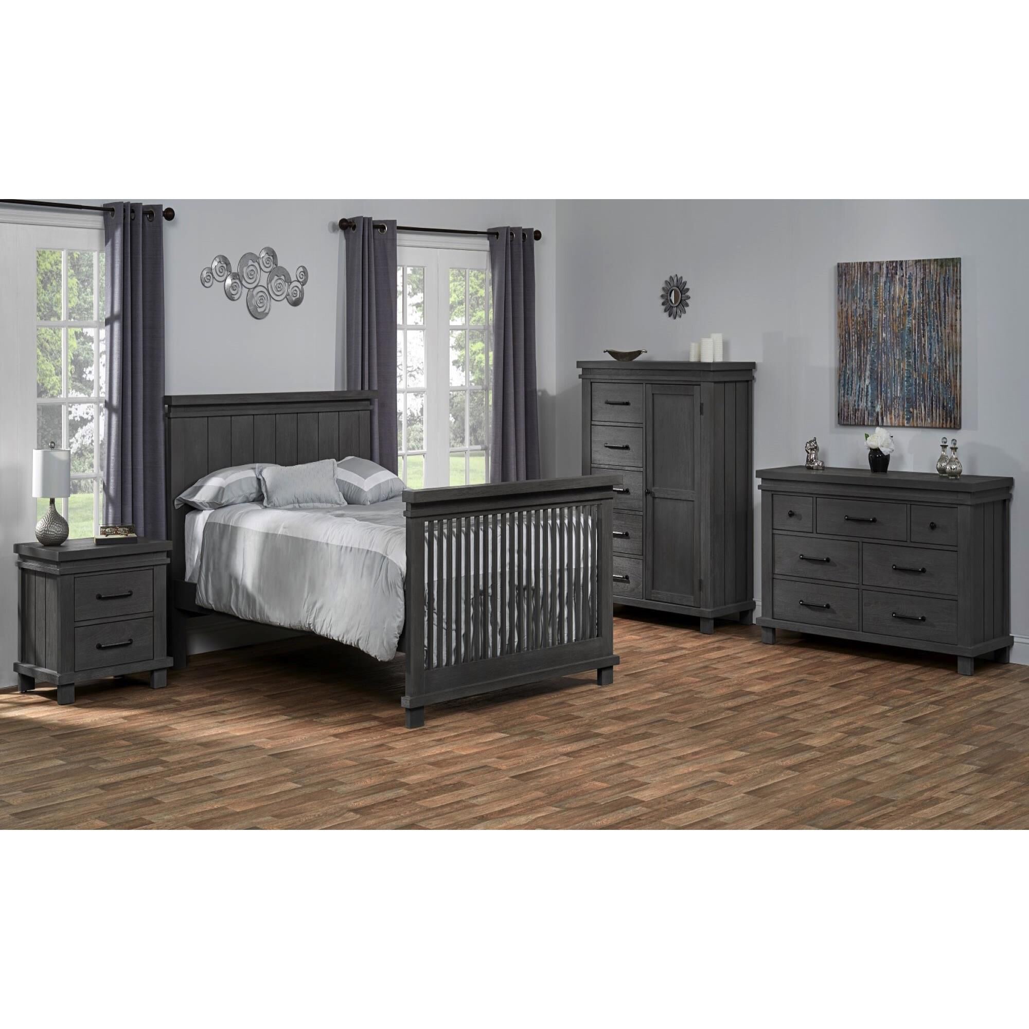 Oxford Baby Hampton Full Bed Conversion Kit in Canyon Gray NFM