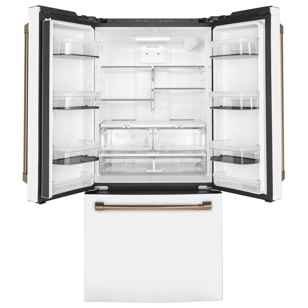 Cafe 19 Cu. Ft. 3-Door French Door Refrigerator in Matte White, , large