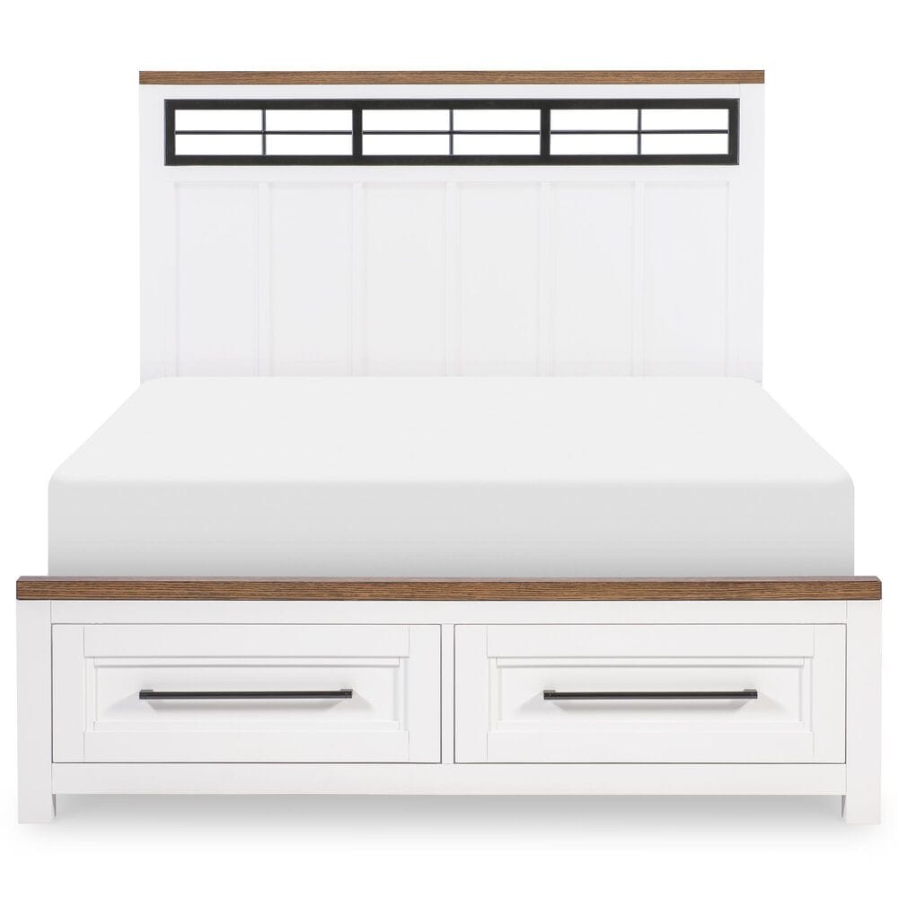 Legacy Classic Dutton 5-Piece Full Storage Bedroom Set in Natural White, Toasted Coconut and Aged Black, , large