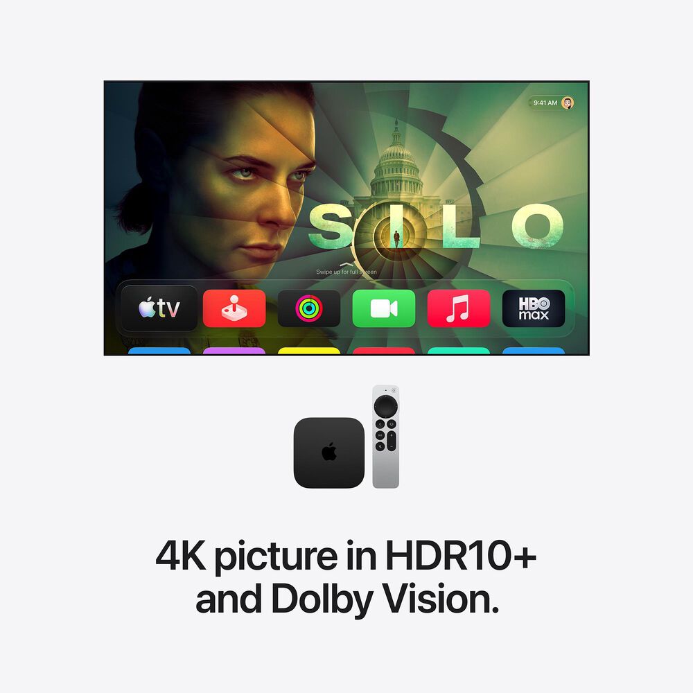 Apple TV 4K (Wi-Fi + Ethernet) 128GB (4th Generation) (Pre-Sale), , large