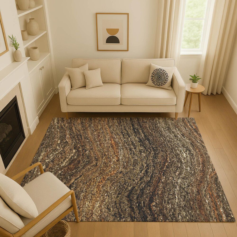 Dalyn Rug Company Lumara Brown 9' x 12' Area Rug, , large