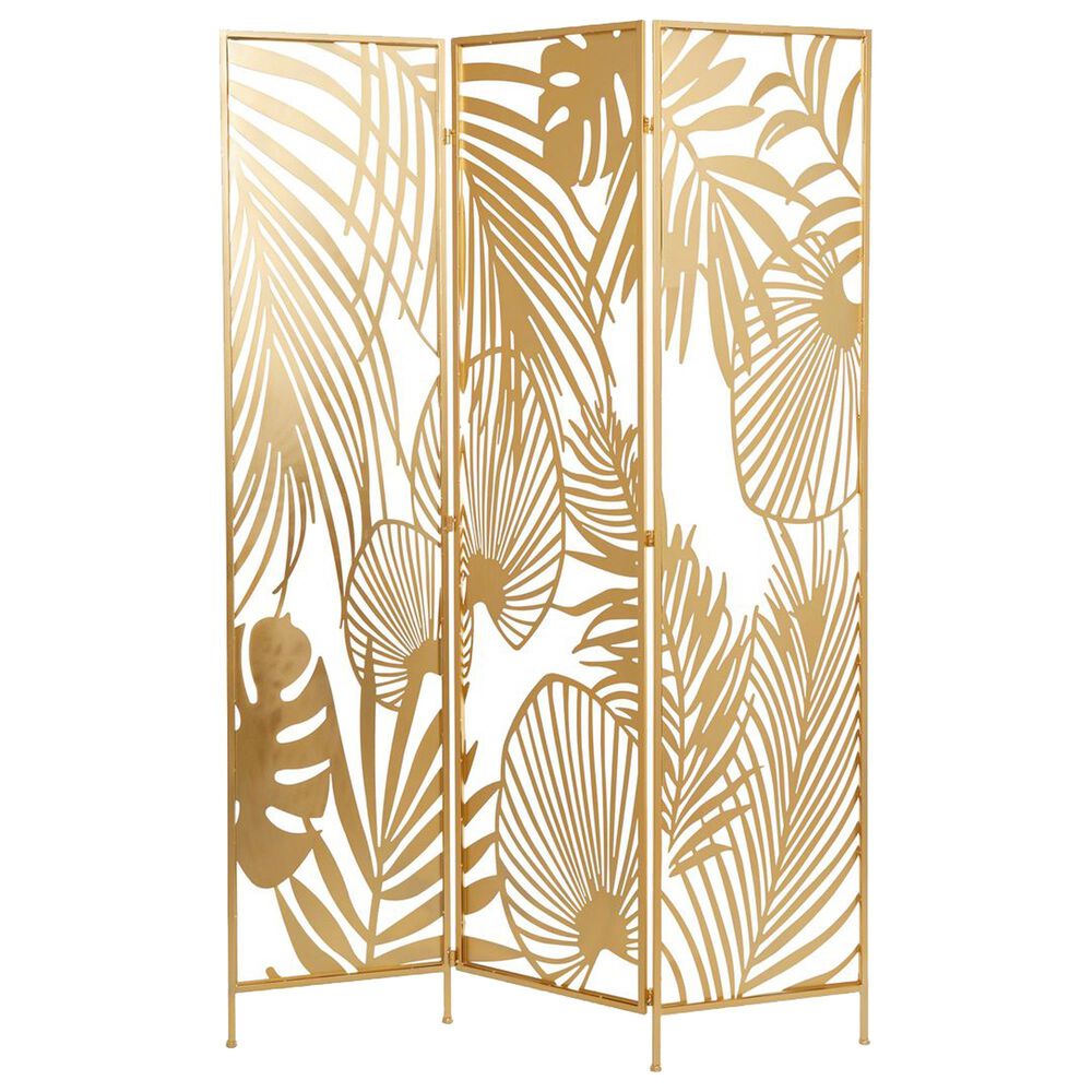 Maple and Jade Room Divider Screen in Gold NFM