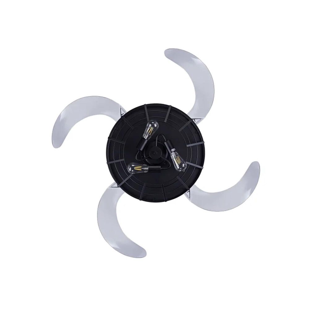 Beacon Lighting Montclair 48&quot; Ceiling Fan with Koa Trim AC and Light in Matte Black, , large