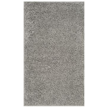Safavieh Athens Shag SGA119F-4 4" x 6" Light Grey Area Rug, , large