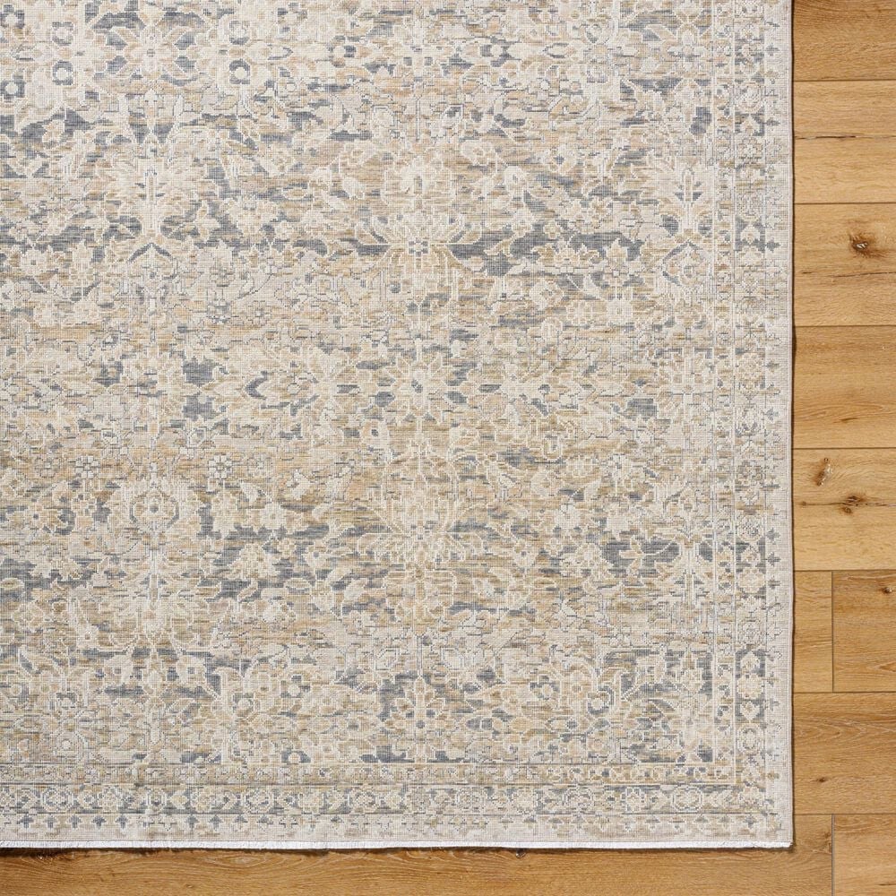Surya Once Upon a Time Gray, Light Brown, Ivory, Tan and Light Gray 2&#39;11&quot; x 9&#39;10&quot; Runner, , large
