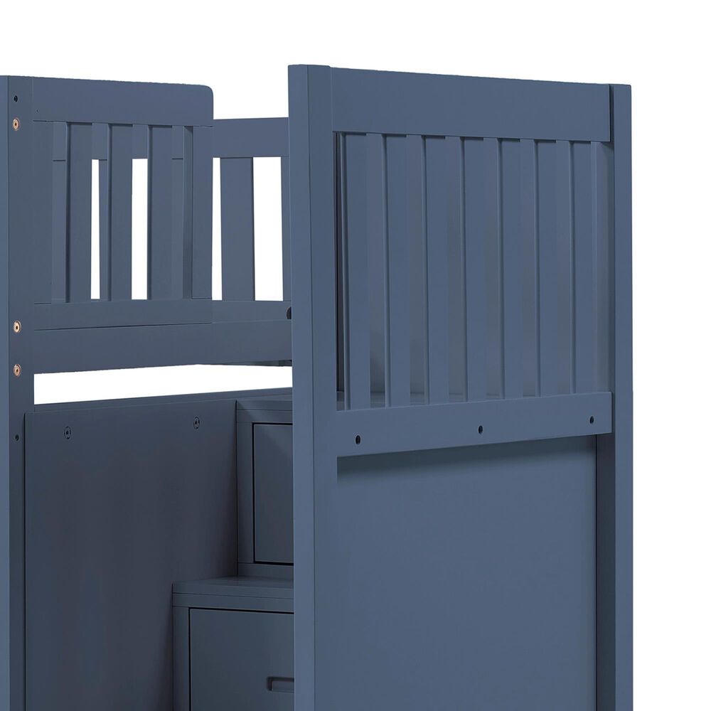 Homelegance Twin/Twin Step Bunk W/ Trundle, , large