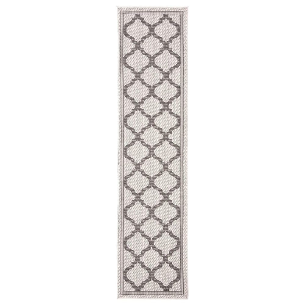 Safavieh Bermuda 8' Square Cream and Grey Indoor/Outdoor Area Performance  Rug, NFM