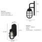 Hunter Starklake 1-Light Wall Sconce in Natural Iron, , large