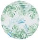 Safavieh Barbados Tropical Botanical 8" Round Green and Teal Indoor/Outdoor Area Rug, , large