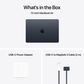 Apple MacBook Air 13.6" Laptop - Apple M4 chip 10-core CPU - 16GB RAM - 10-core GPU - 512GB SSD in Midnight with 3-Year AppleCare+, , large