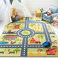 Safavieh Kids Playhouse 4"4" x 6" Light Green and Dark Grey Rug, , large