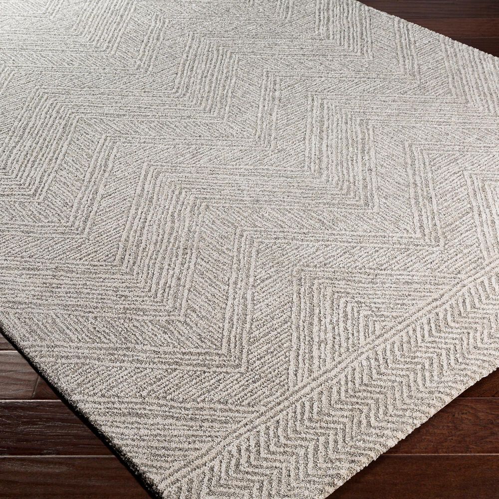 Surya Gavic 7&#39;10&quot; x 10&#39; Silver Gray, Beige and Charcoal Area Rug, , large
