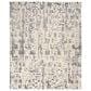 Nourison Silk Shadows 9"9" x 13"9" Ivory and Grey Area Rug, , large