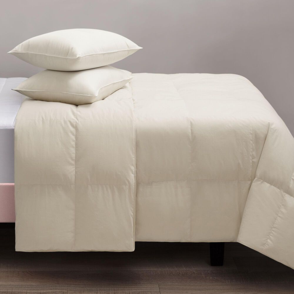 Allied Home CosmoLiving by Cosmopolitan Cloud Nine Full/Queen Prime Feather Organic Comforter in White, , large