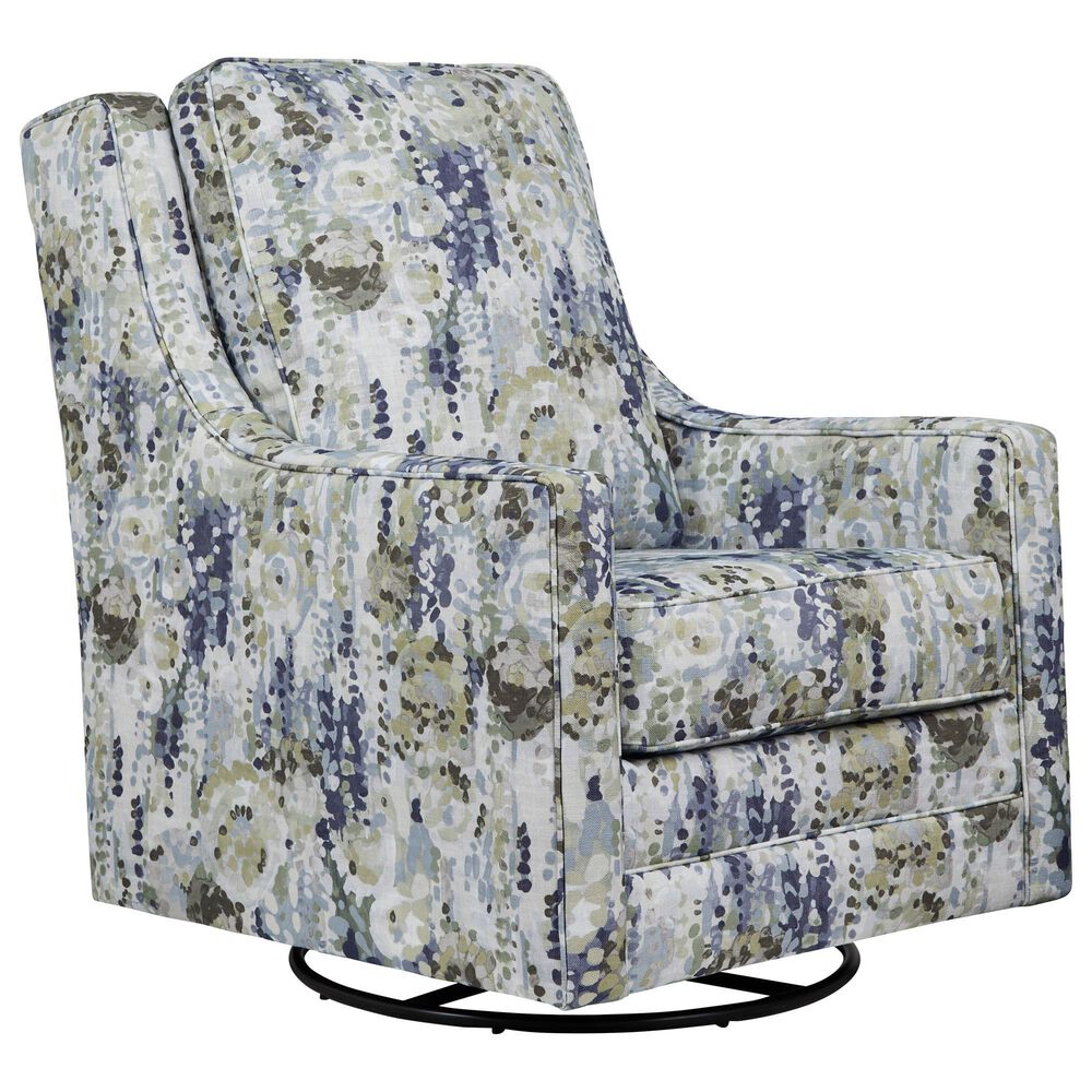 Ashley Dustinford Swivel Glider Accent Chair in Multicolor, , large