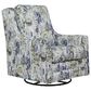 Ashley Dustinford Swivel Glider Accent Chair in Multicolor, , large