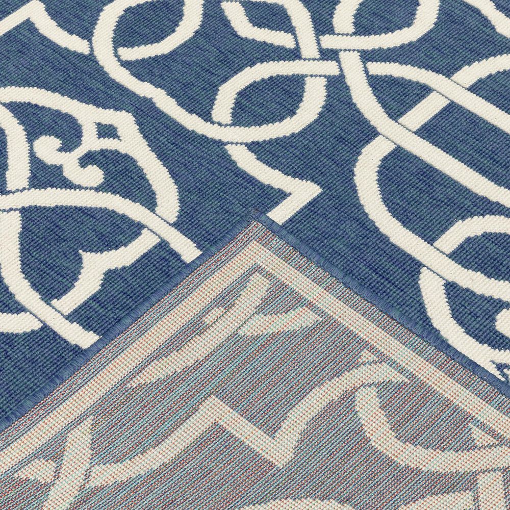 Oriental Weavers Meridian 2205B 2&#39;3&quot; x 7&#39;6&quot; Navy Runner, , large