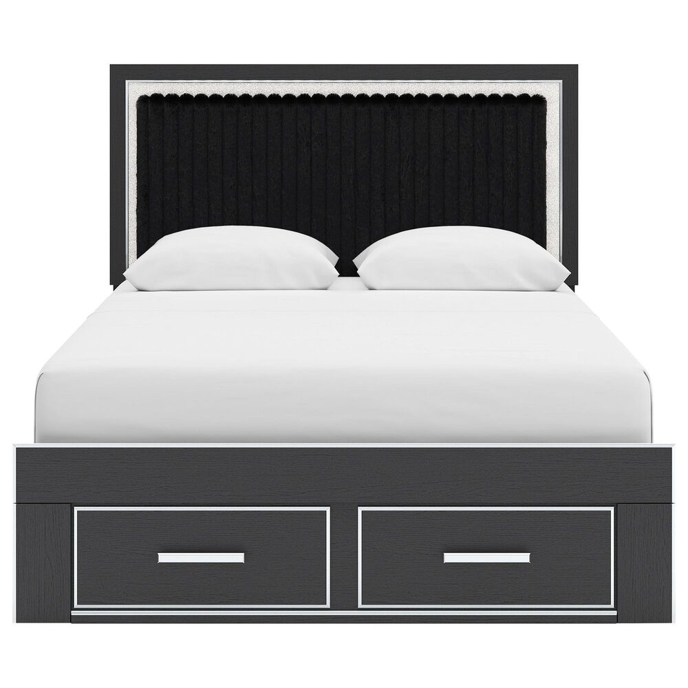 Ashley Zuraleus 4-Piece Queen Storage Bedroom Set in Matte Black, , large