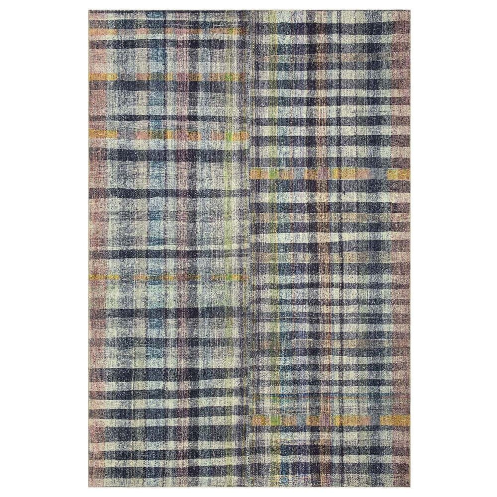 Chris Loves Julia x Loloi Humphrey 3"6" x 5"6" Plum and Multicolor Area Rug, , large
