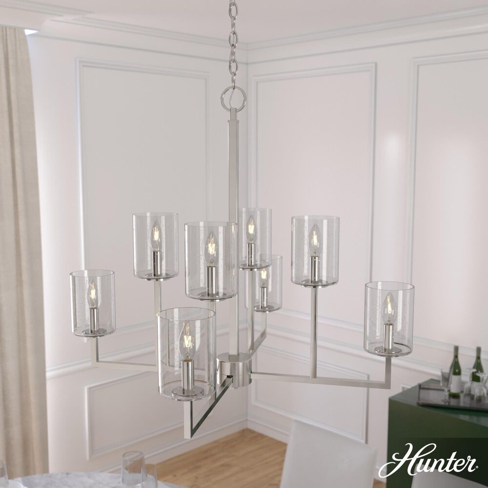 Hunter Kerrison 8-Light Chandelier in Brushed Nickel, , large